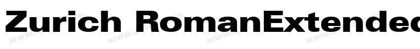 Zurich RomanExtended字体转换